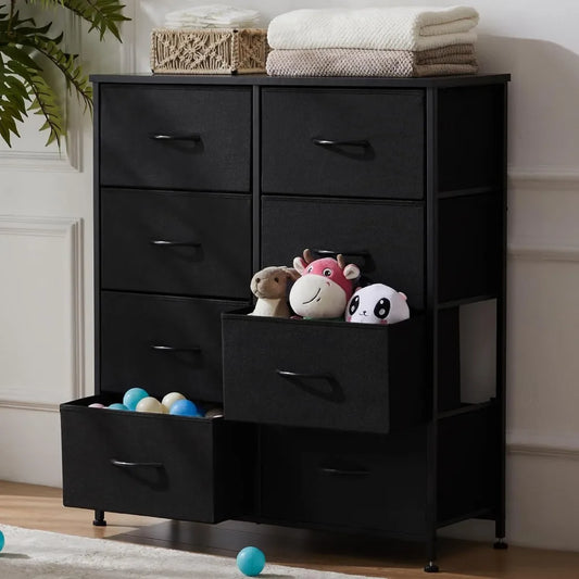 Closet Storage with 8 Drawers with Fabric Bins