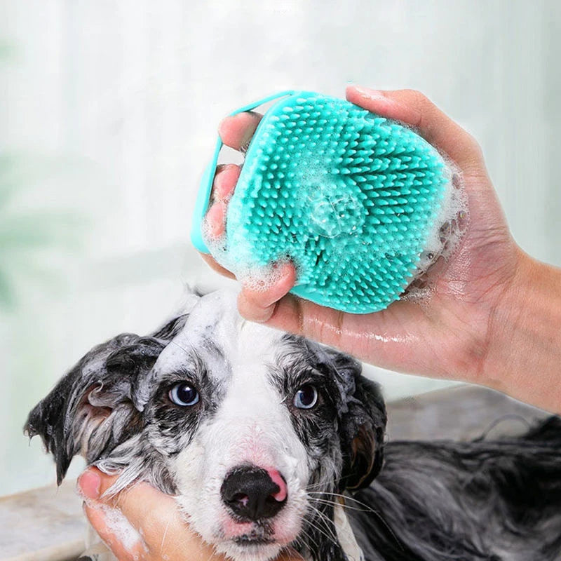 Pet Bathing Brush, add shampoo