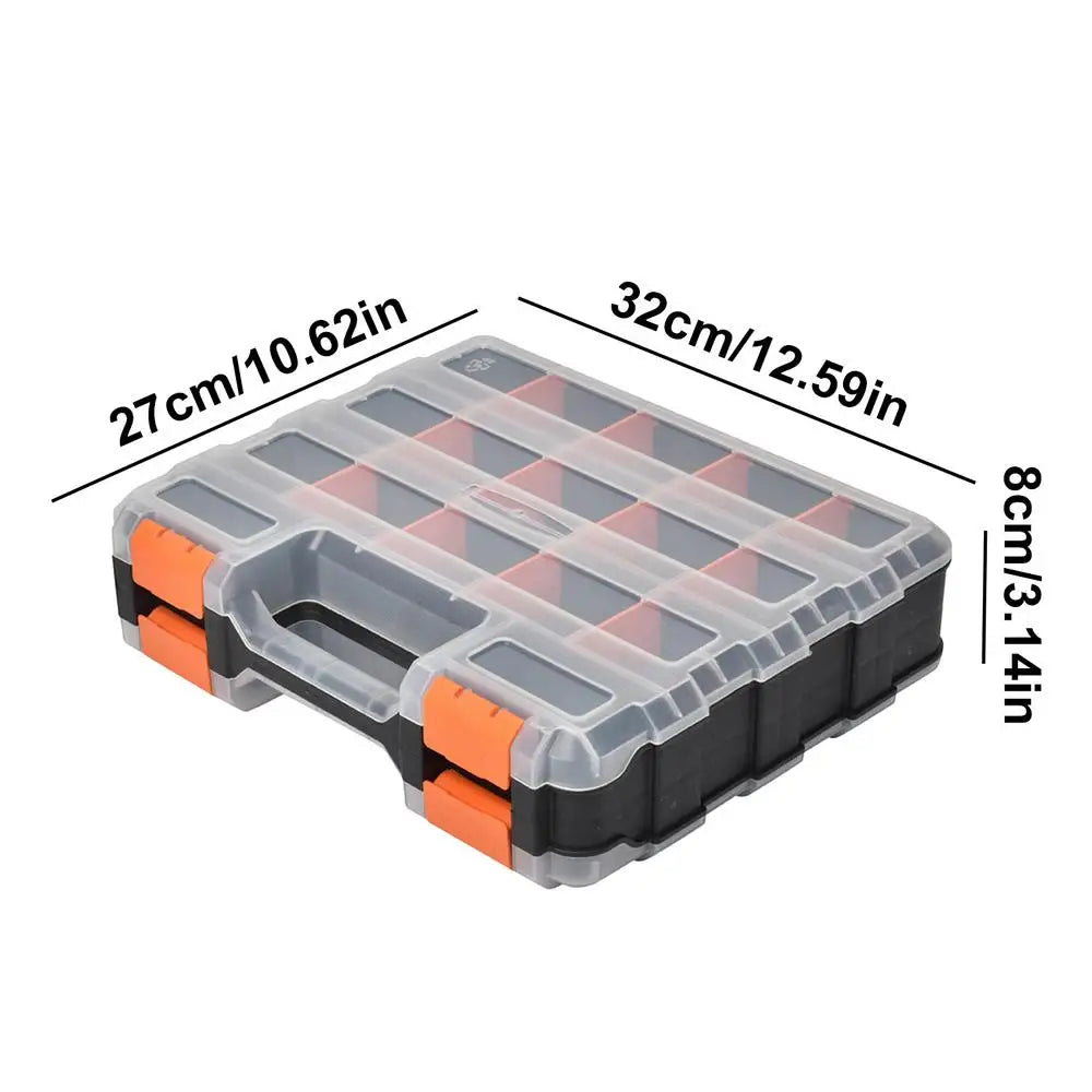 Double-sided Parts Organizer with 34-Compartments