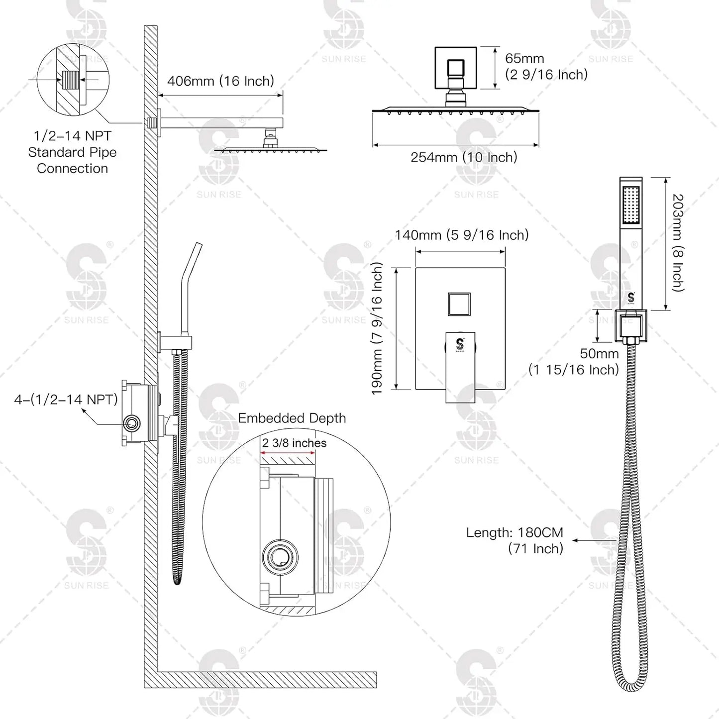 Luxury Shower Head