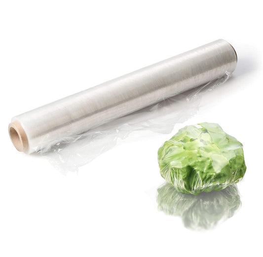 4 Rolls Food Service Film 24" x 2000' with Cutter Box. PVC Food Wrap Film. Food Service Grade Film for Bakery, Deli, Restaurant, Kitchen. Commercial Grade Film Wrap. Cutter Dispenser.