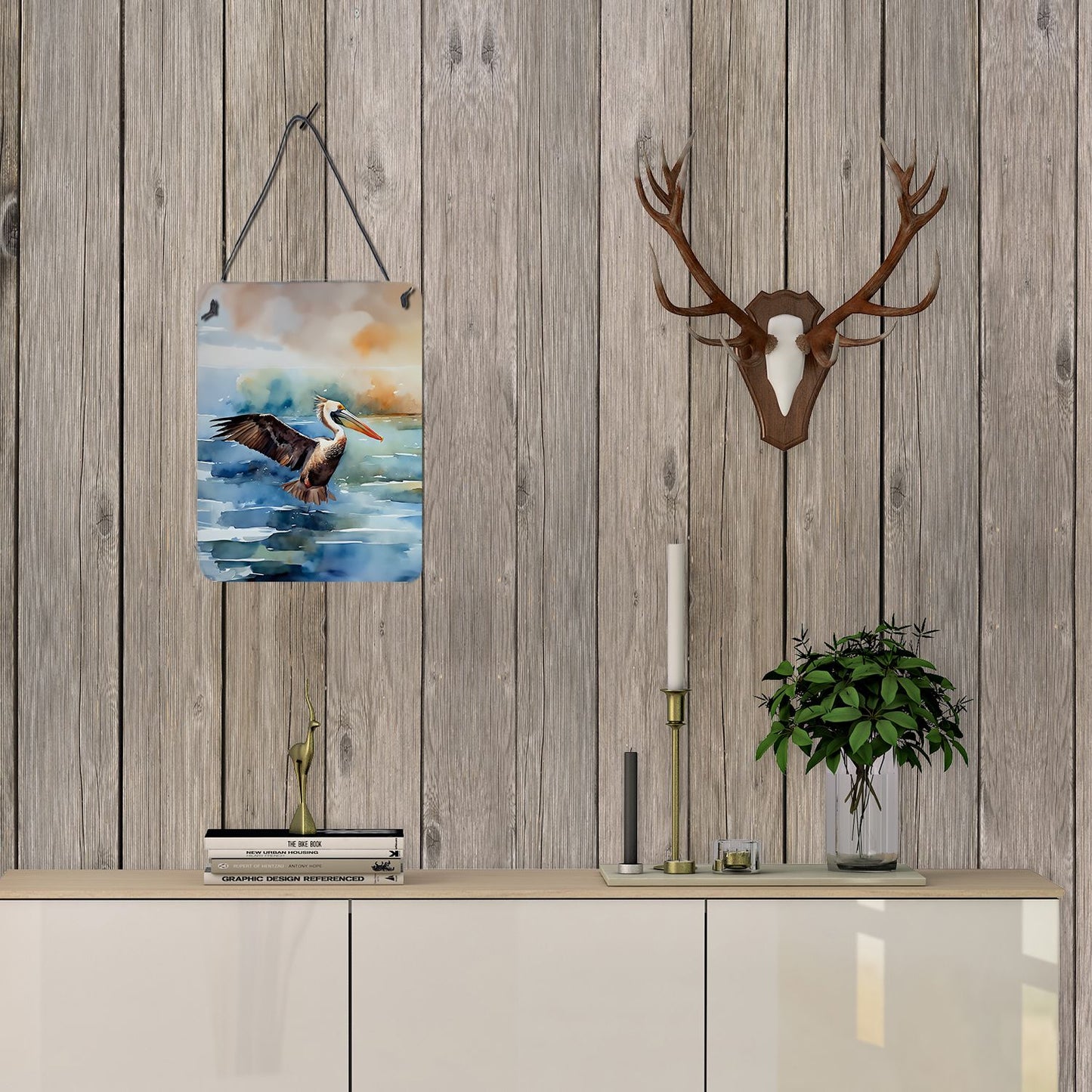 NEW Pelican -Caroline's Treasures 12x16 Wall or Door Hanging Aluminum Prints